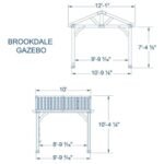 Backyard Discovery Brookdale 12ft x 10ft Cedar Wooden Gazebo